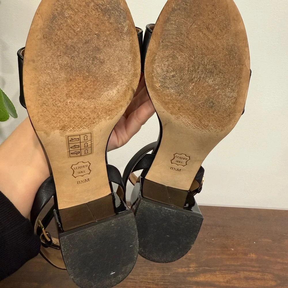 Tory Burch Designer Black Kira Mini Block
Heel Sandals Slingback - Picture 6 of 6